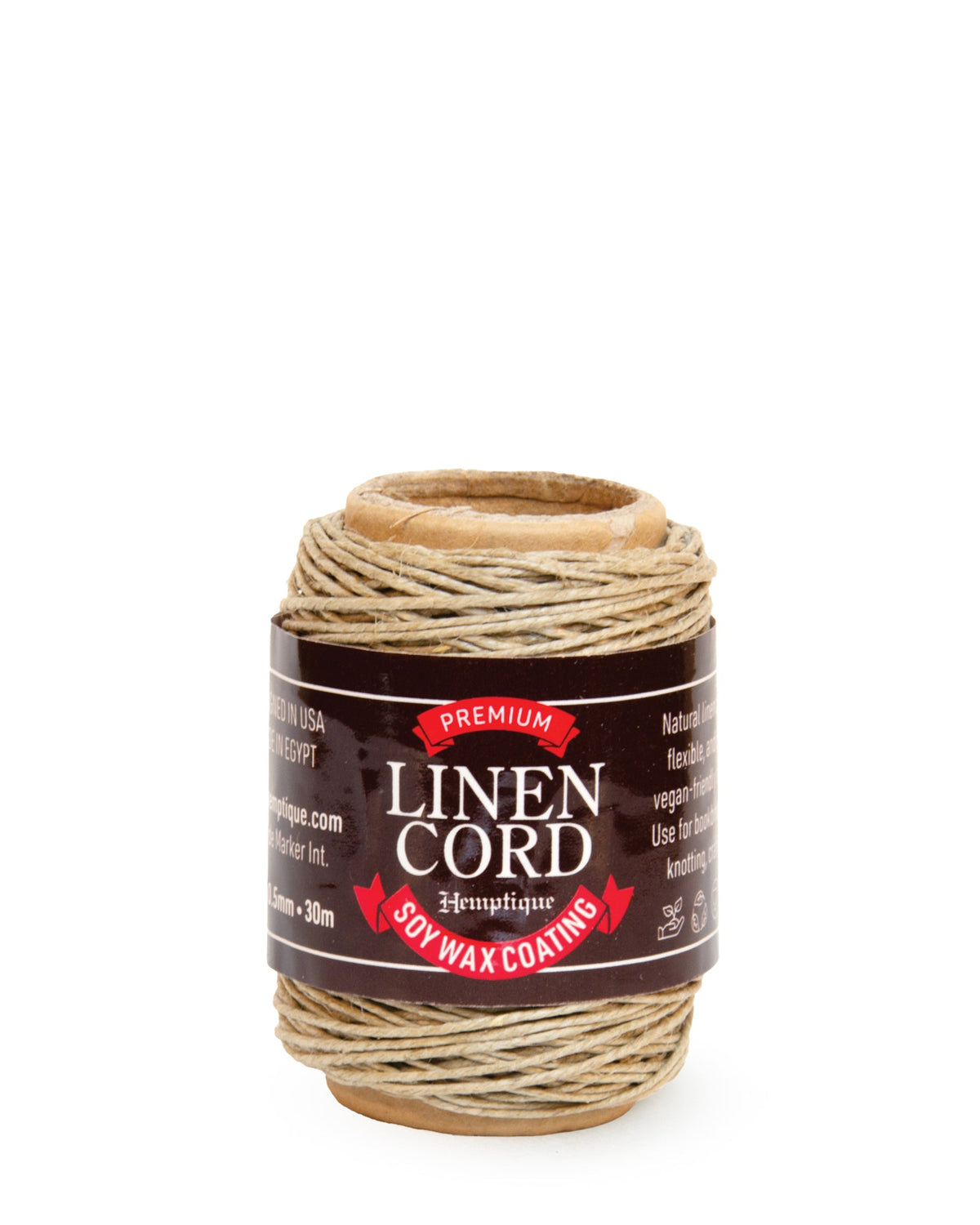 Premium Linen Cord with Soy Wax Coating