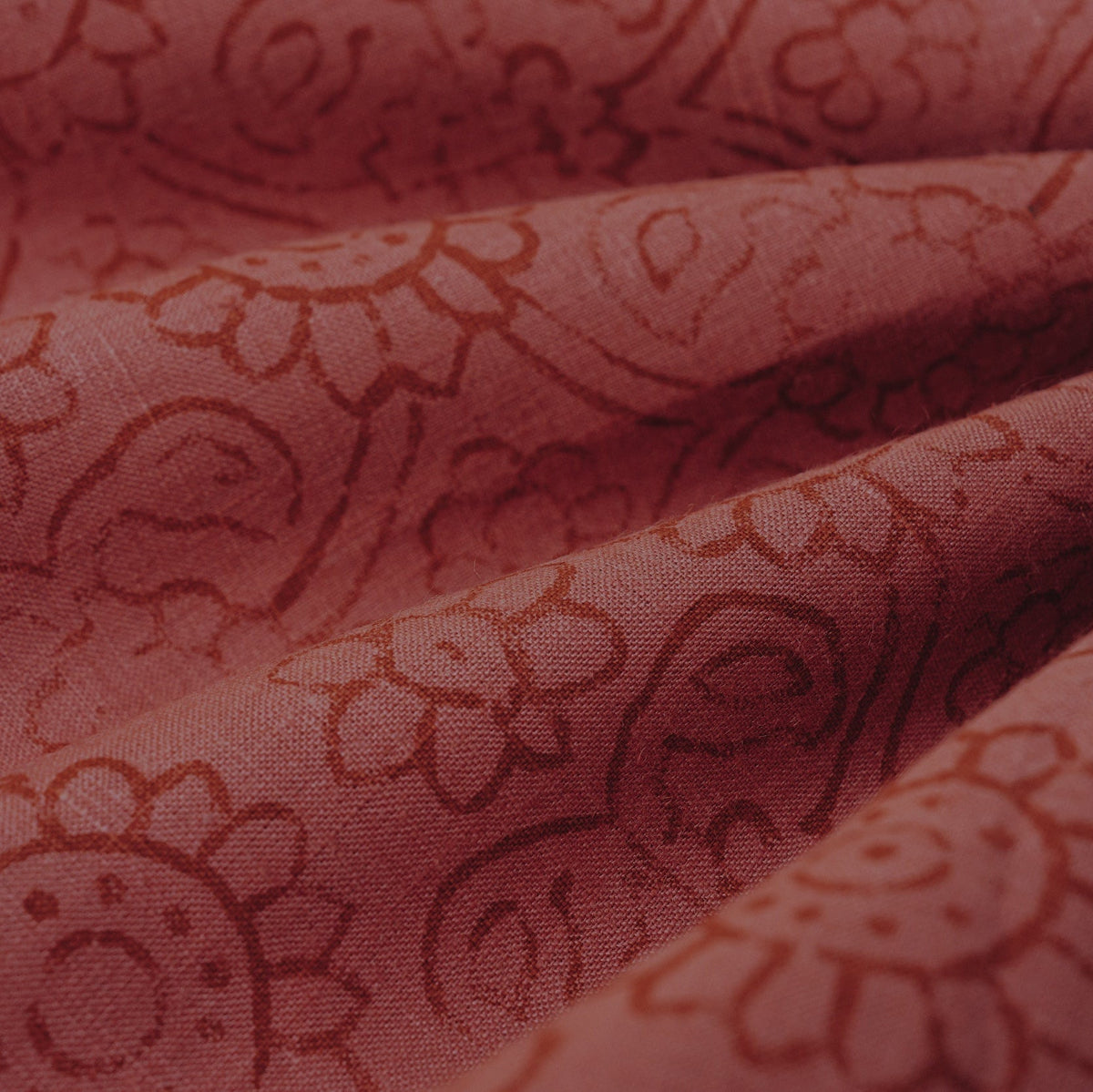 Rouge/Paprika Hemp/Silk Fabric by the Yard — Hemp Silk Threads — view 2