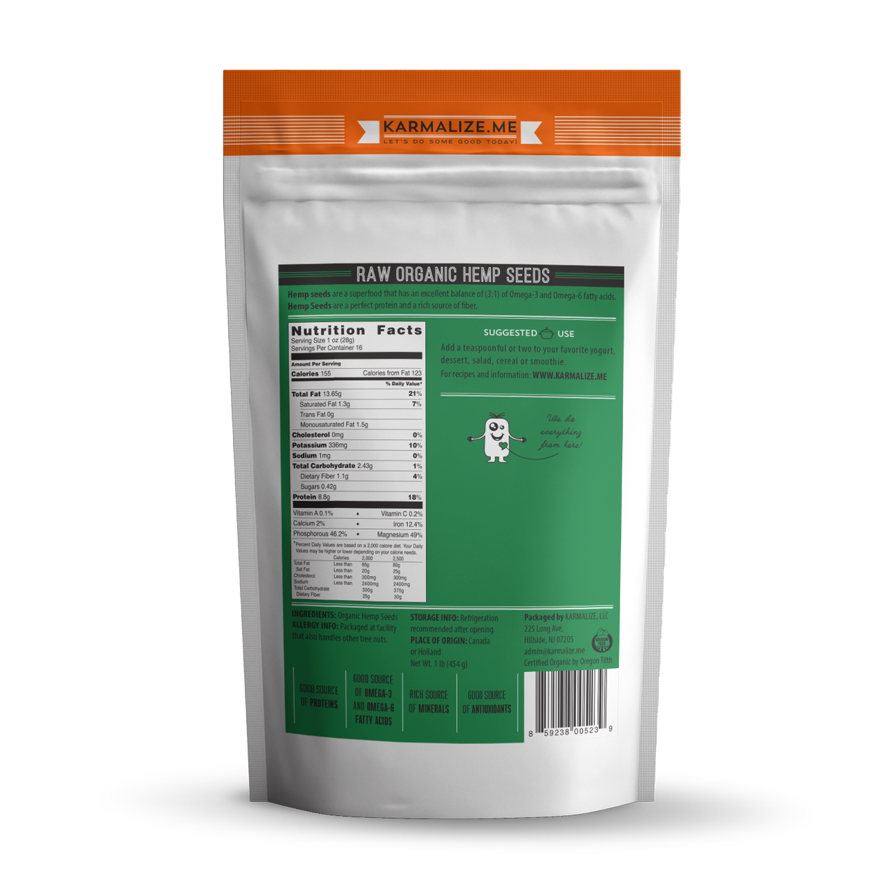Raw Organic Hemp Seeds
