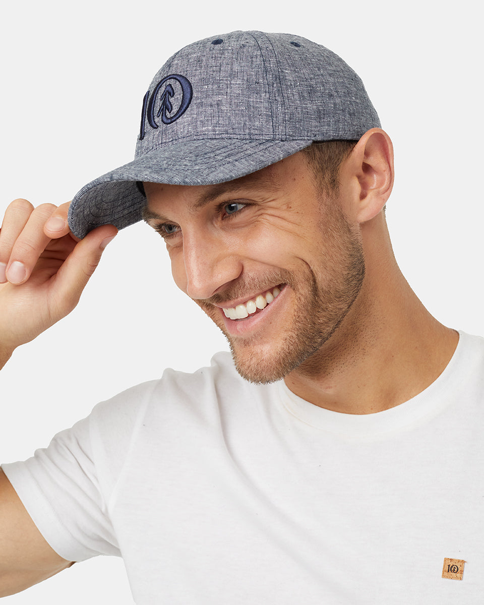 Logo Hemp Thicket Hat — Midnight Blue Deep Blue by Tentree — view 4