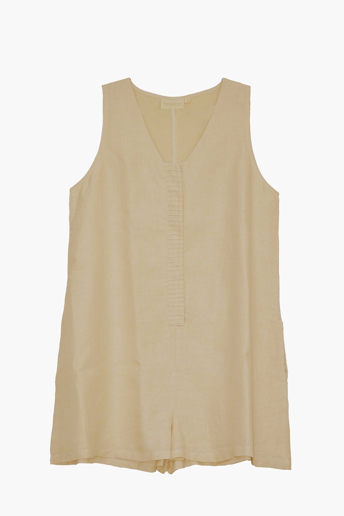 Romp and Play Romper In Neutral Beige