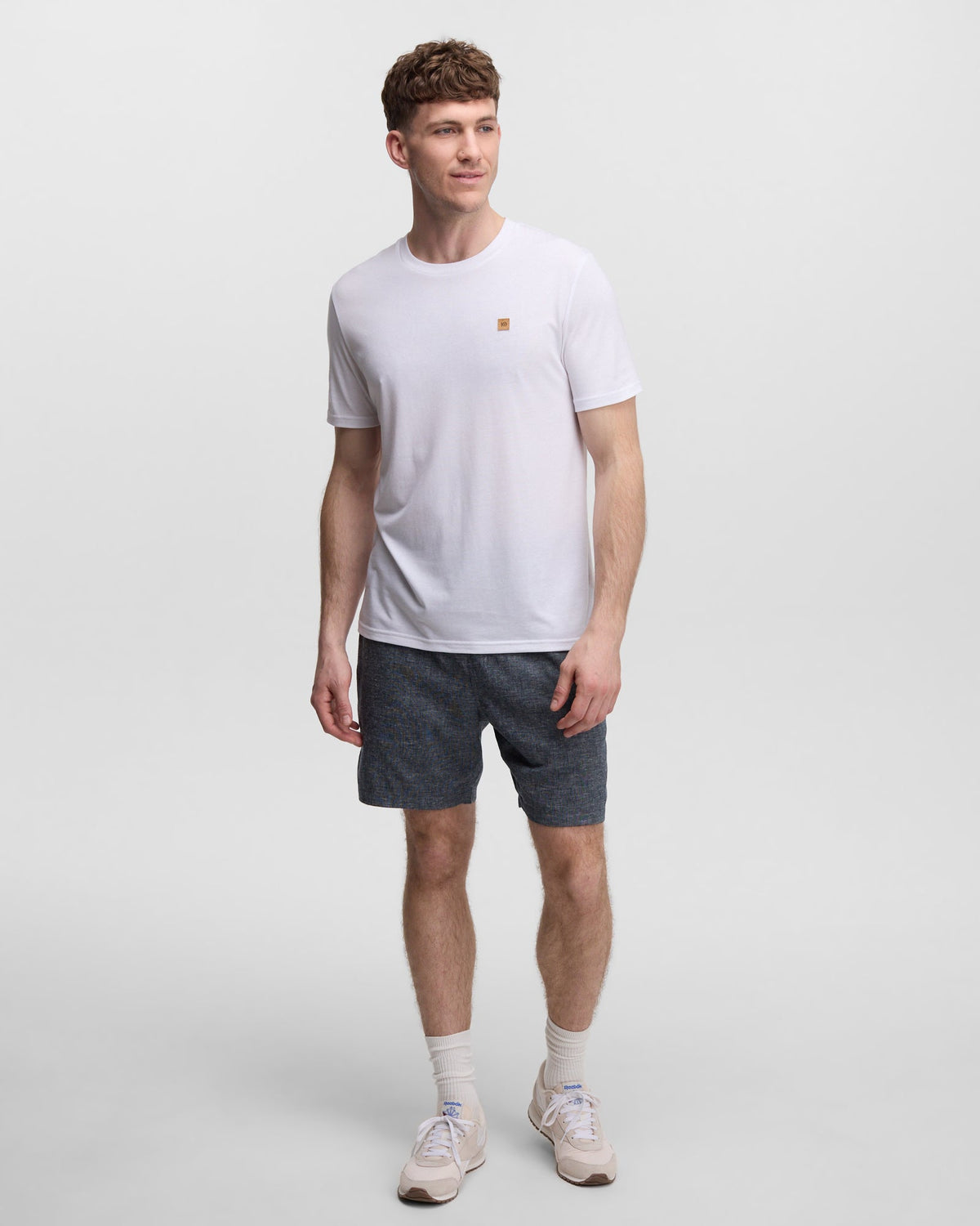 Hemp Joshua Short — Midnight Blue Heather by Tentree — view 6