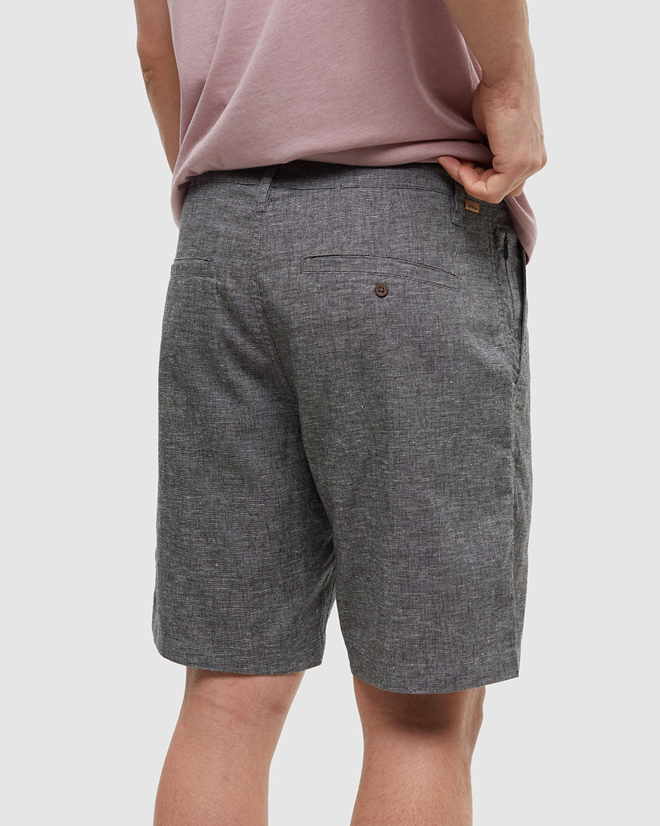 Hemp Latitude Short — Graphite Heather by Tentree — view 5