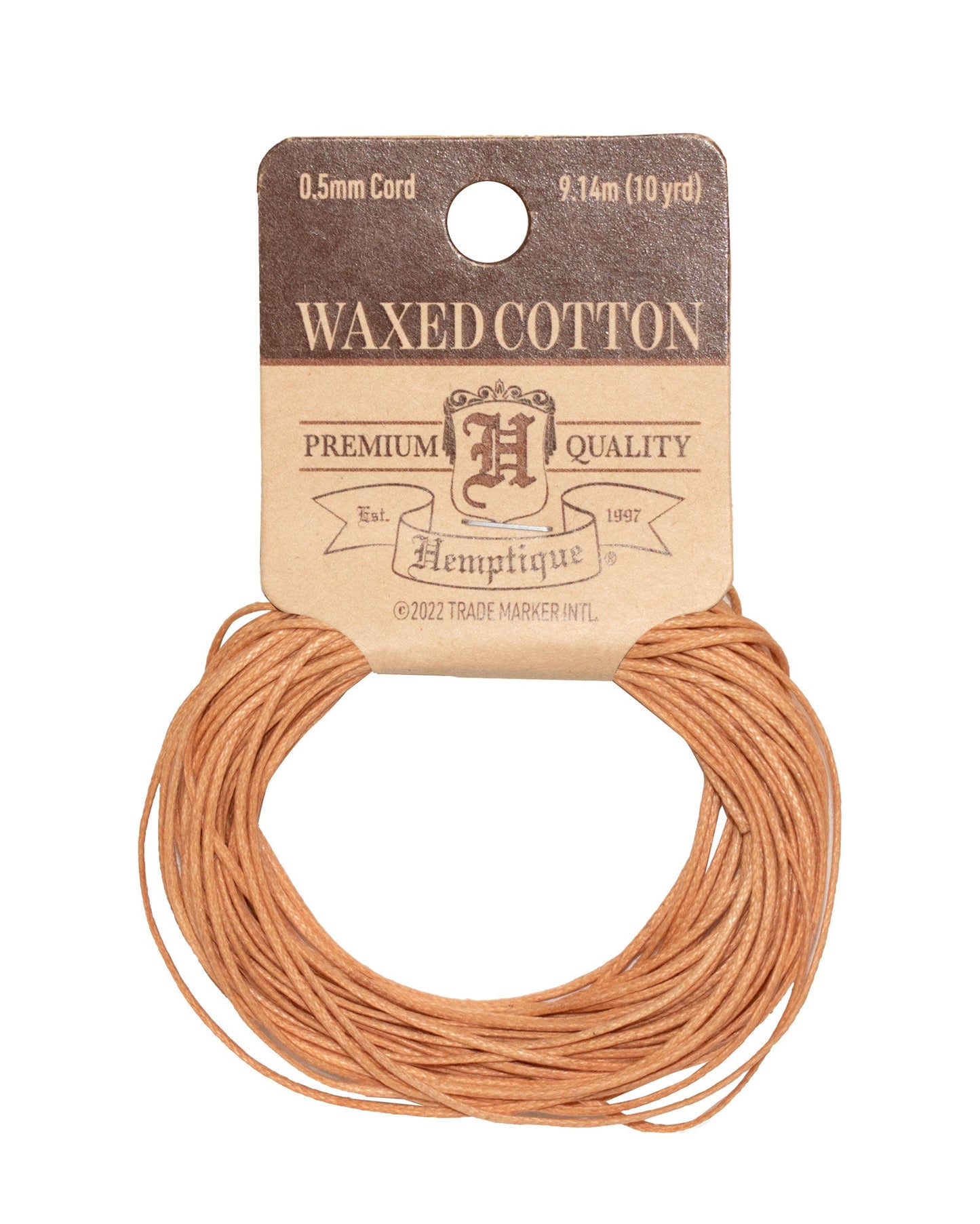 Waxed Cotton Cord Coiled