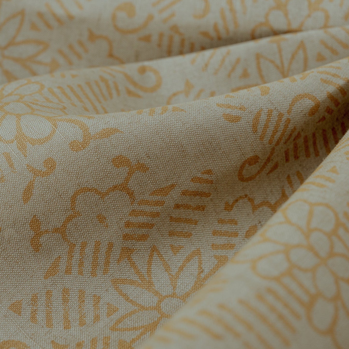Hemp/Raw Silk Jade/Straw Fabric by the Yard — Hemp Silk Threads — view 2