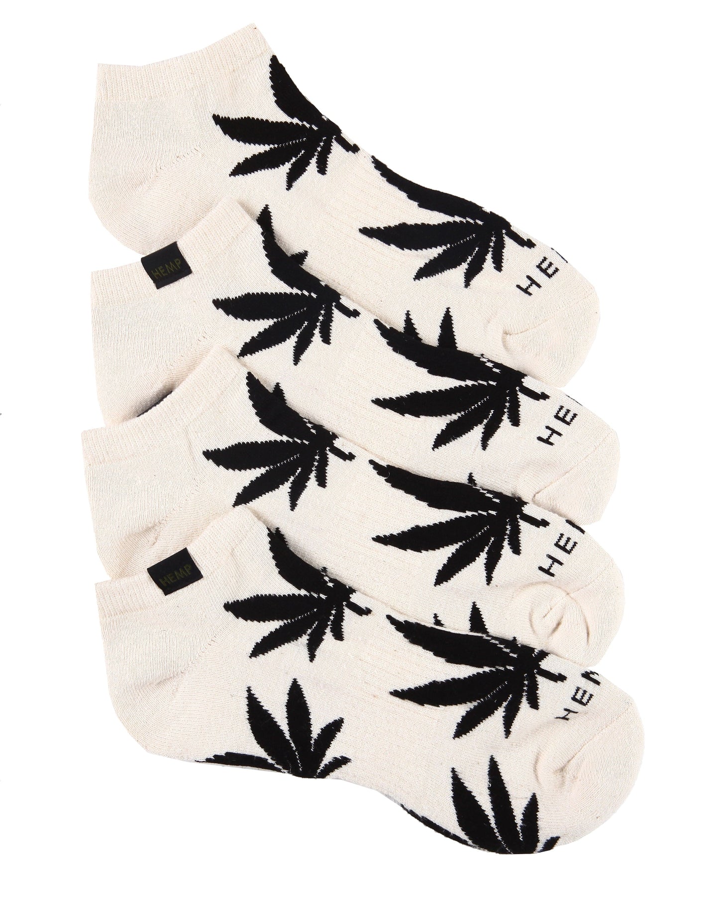 HEMP LEAF ANKLE SOCKS 2 PACK