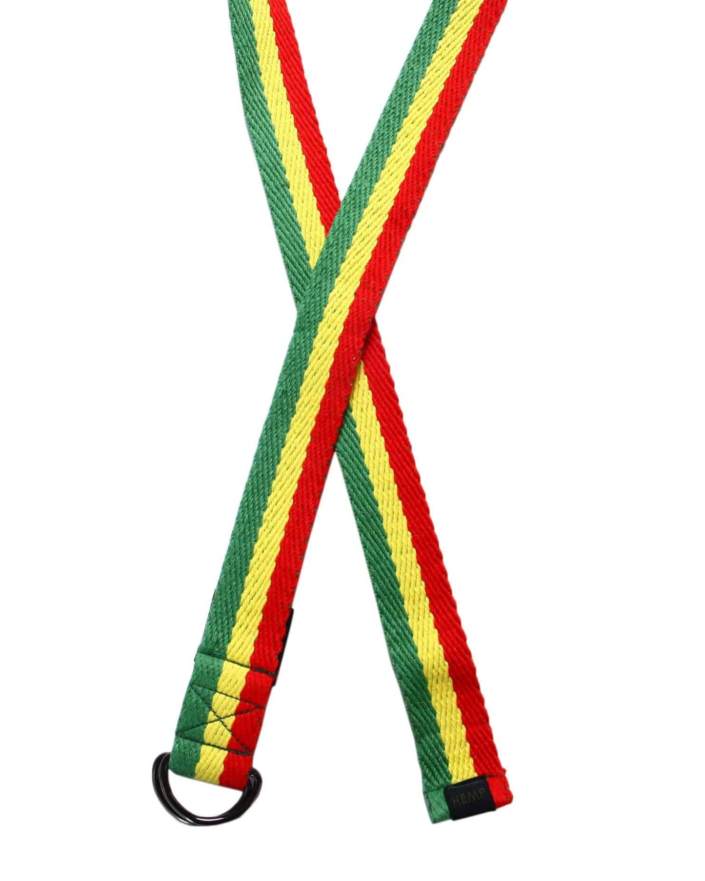 HEMP RASTA D-RING BELT