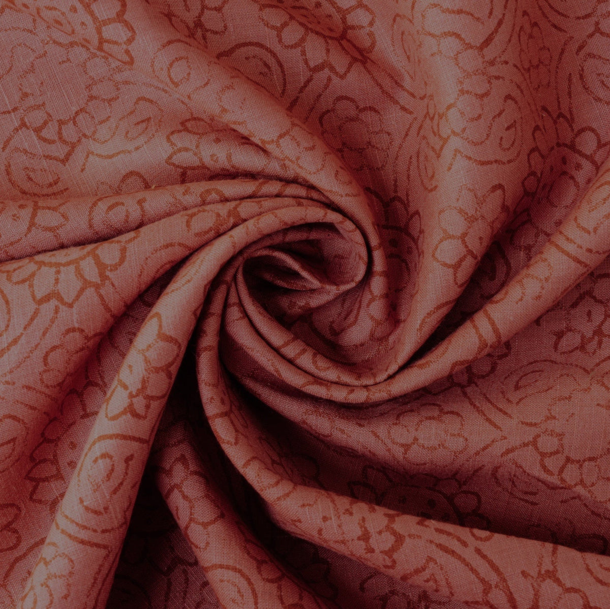Rouge/Paprika Hemp/Silk Fabric by the Yard — Hemp Silk Threads