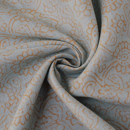 Pale Blue/Straw Hemp/Raw Silk Fabric by the Yard — Hemp Silk Threads
