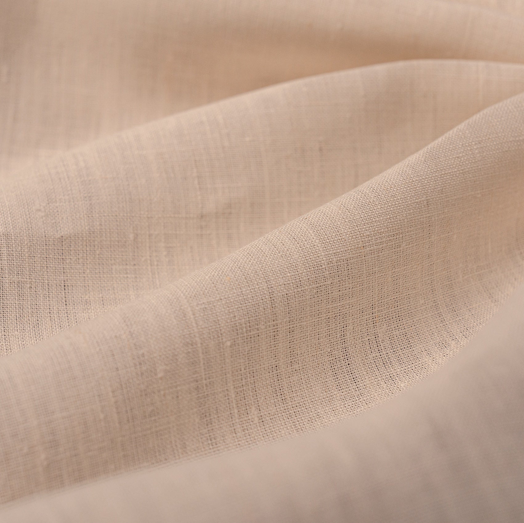 Crema Hemp/Raw Silk Fabric by the Yard — Hemp Silk Threads — view 2