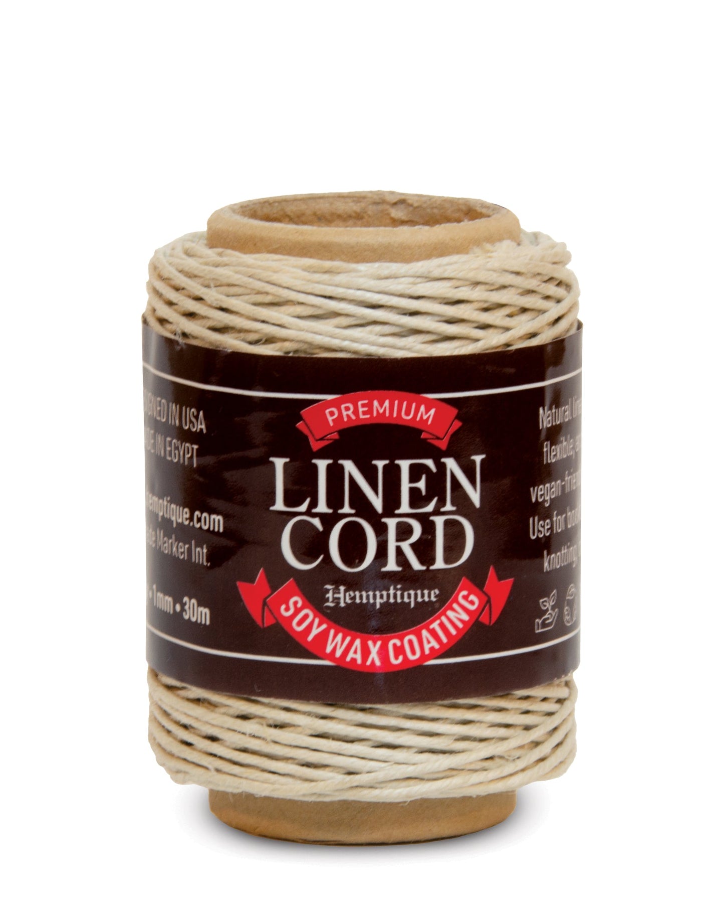 Premium Linen Cord with Soy Wax Coating