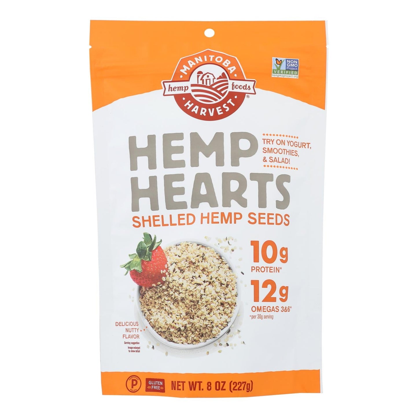 Manitoba Harvest Hemp Hearts Shelled Hemp Seeds - 8 Oz - Plant-Based Protein & Omega-3