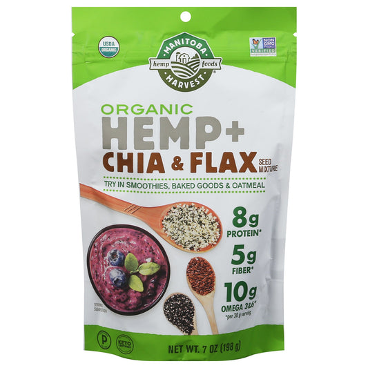 Manitoba Harvest SeedMx Organic Hemp Chia Flax - 7 oz - Omega-3 Superfood Blend