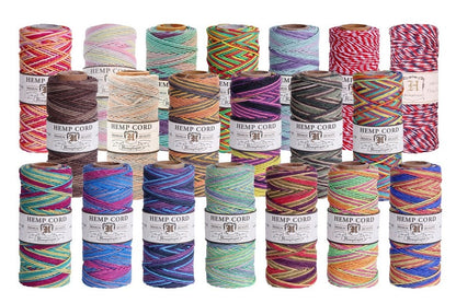 #20 (1mm) Variegated Hemp Cord Spools
