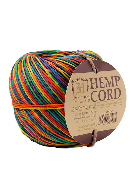 #20 (1mm) Hemp Cord Balls Variegated