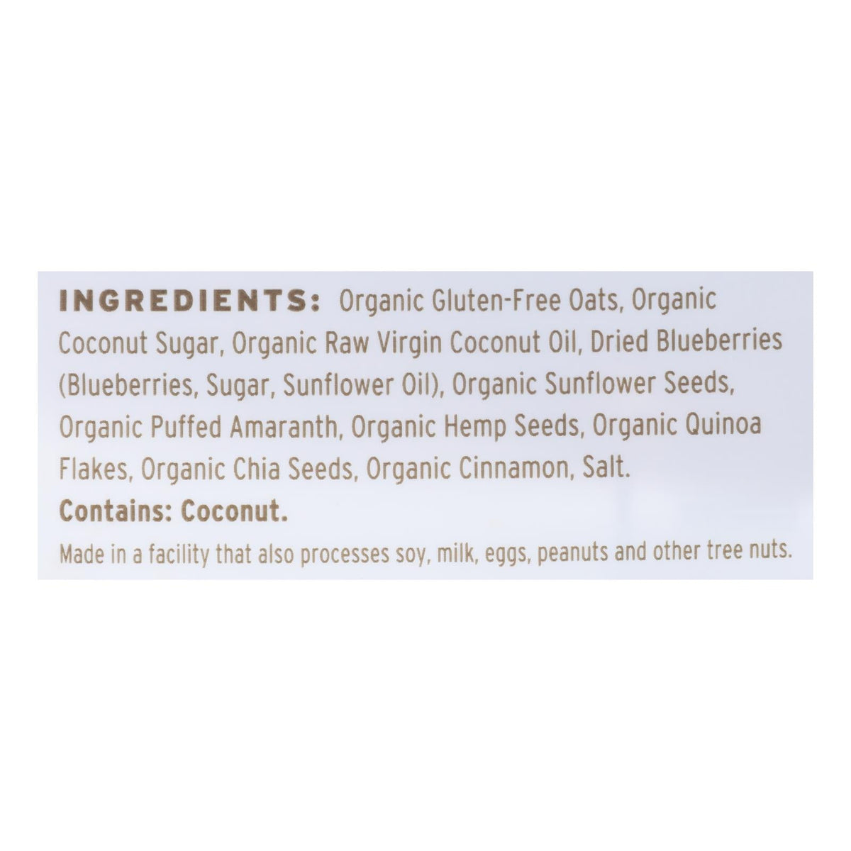 Purely Elizabeth Organic Ancient Grain Granola, Blueberry Hemp, 12 oz (Case of 6)