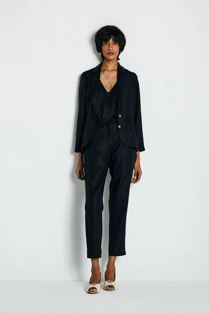 Hemp Three Piece Set in Black