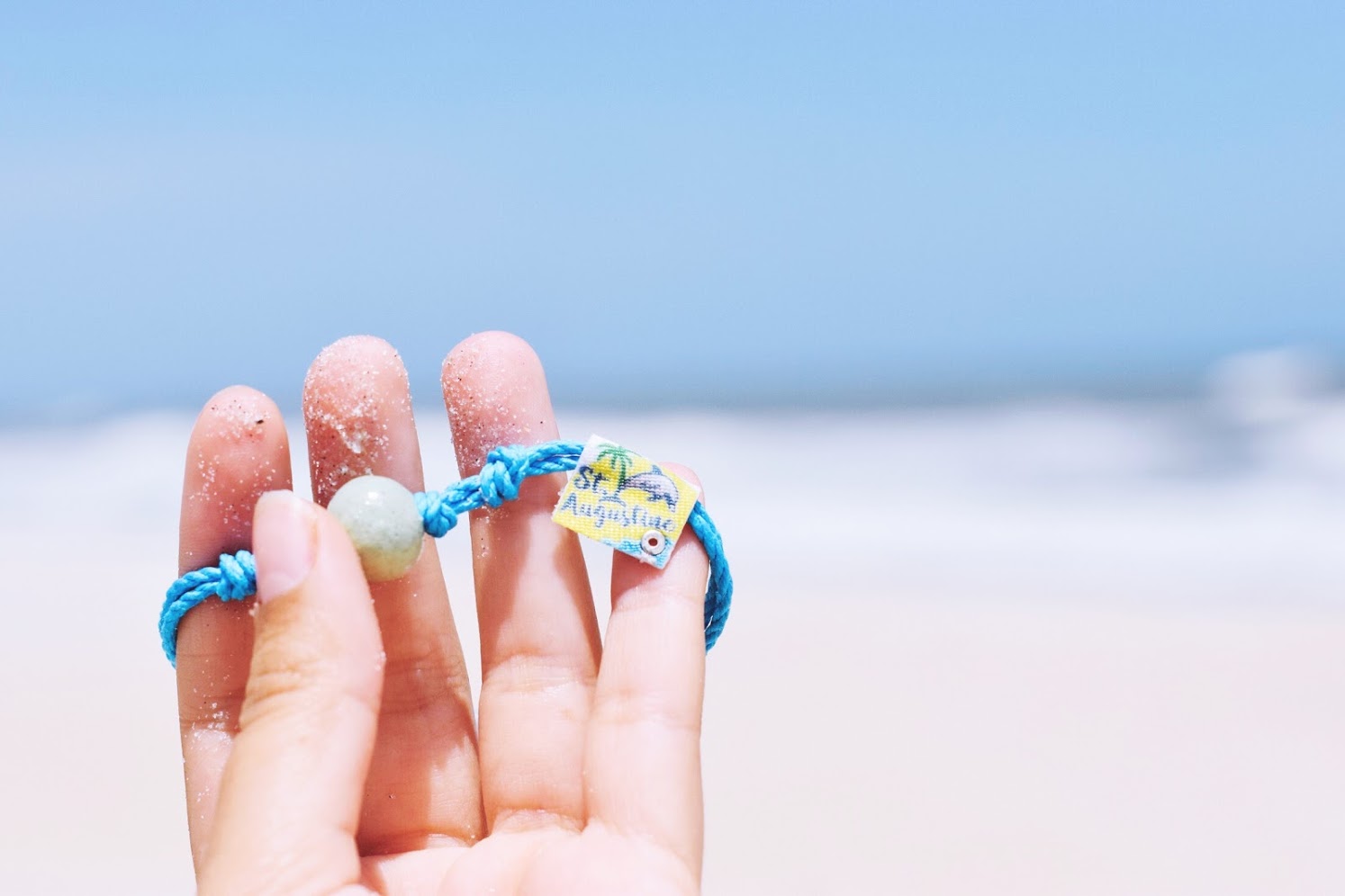 St. Augustine, Florida Sand Bead Bracelet by Earth Bands — view 4