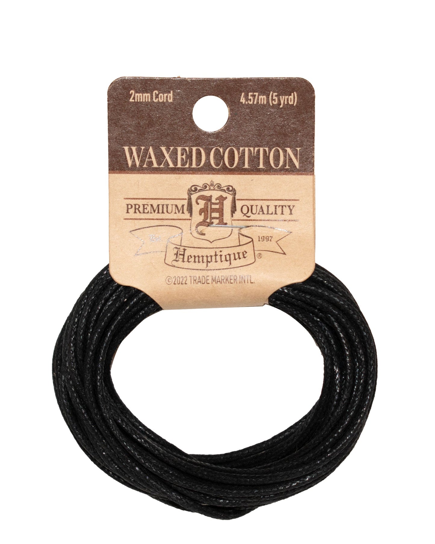 Waxed Cotton Cord Coiled