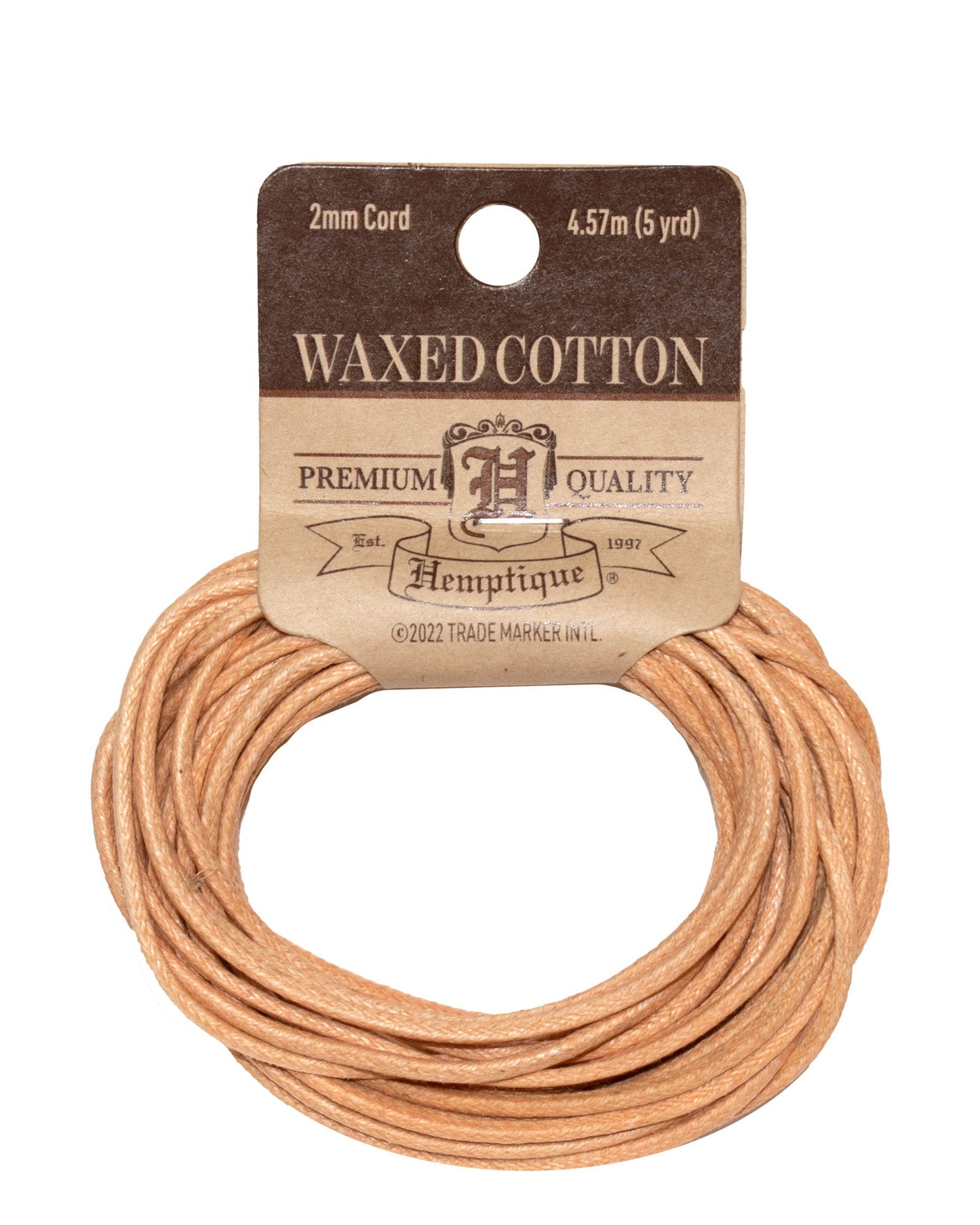 Waxed Cotton Cord Coiled