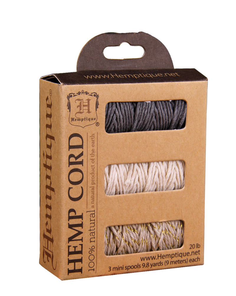 #20 Hemp Cord 3-Pack Mini Spools