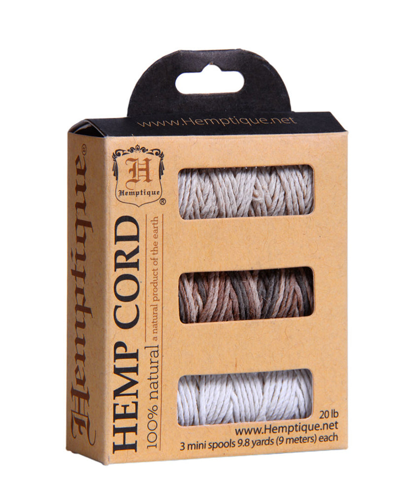 #20 Hemp Cord 3-Pack Mini Spools