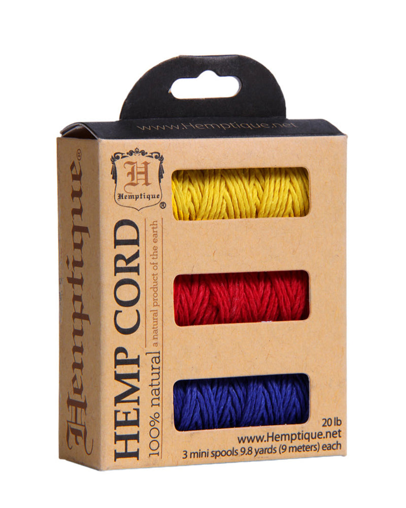 #20 Hemp Cord 3-Pack Mini Spools