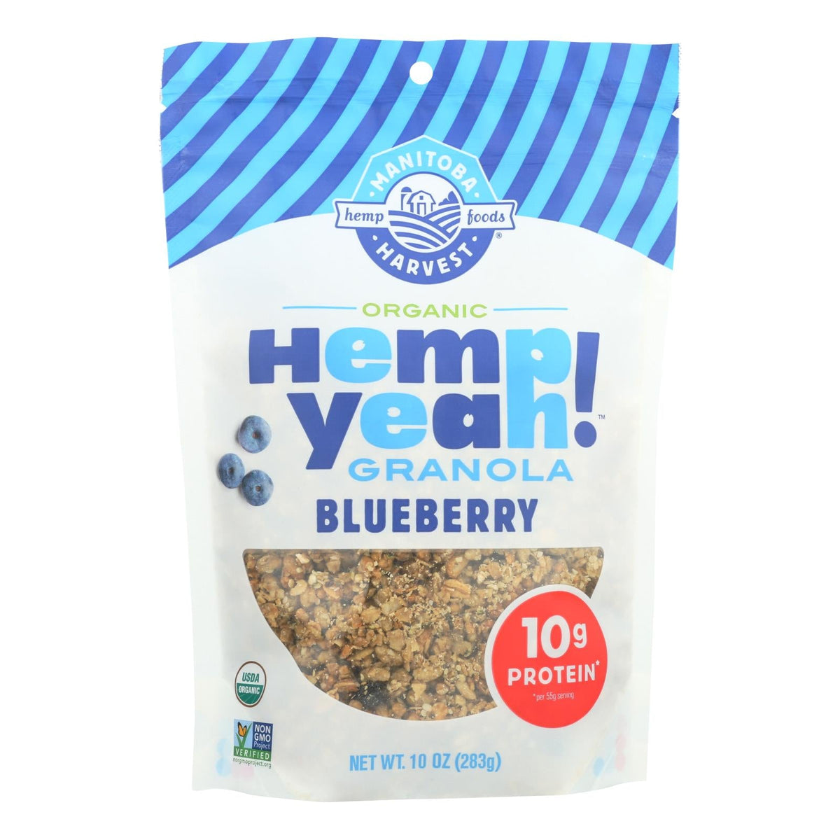 Manitoba Harvest Blueberry Hemp Granola, 10 oz (Case of 6)