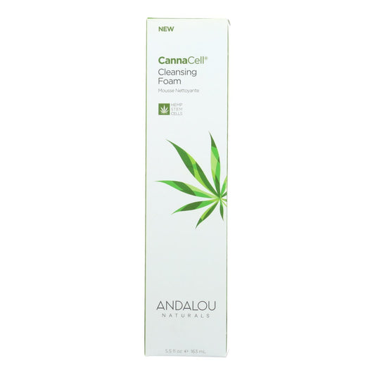 Andalou Naturals Cannacell Hydrating Cleansing Foam — 5.5 fl oz