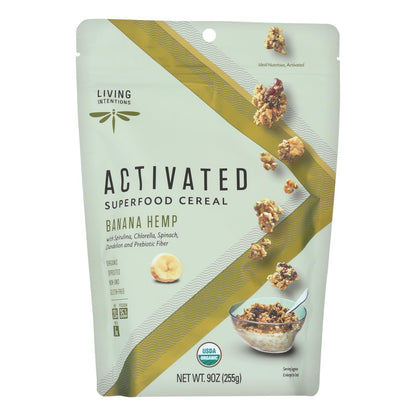 Living Intentions Activated Superfood Cereal, Banana Hemp, 6-Pack, 9 Oz Each