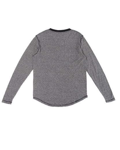 HEMP MICRO STRIPE LONG SLEEVE T-SHIRT ARMOR
