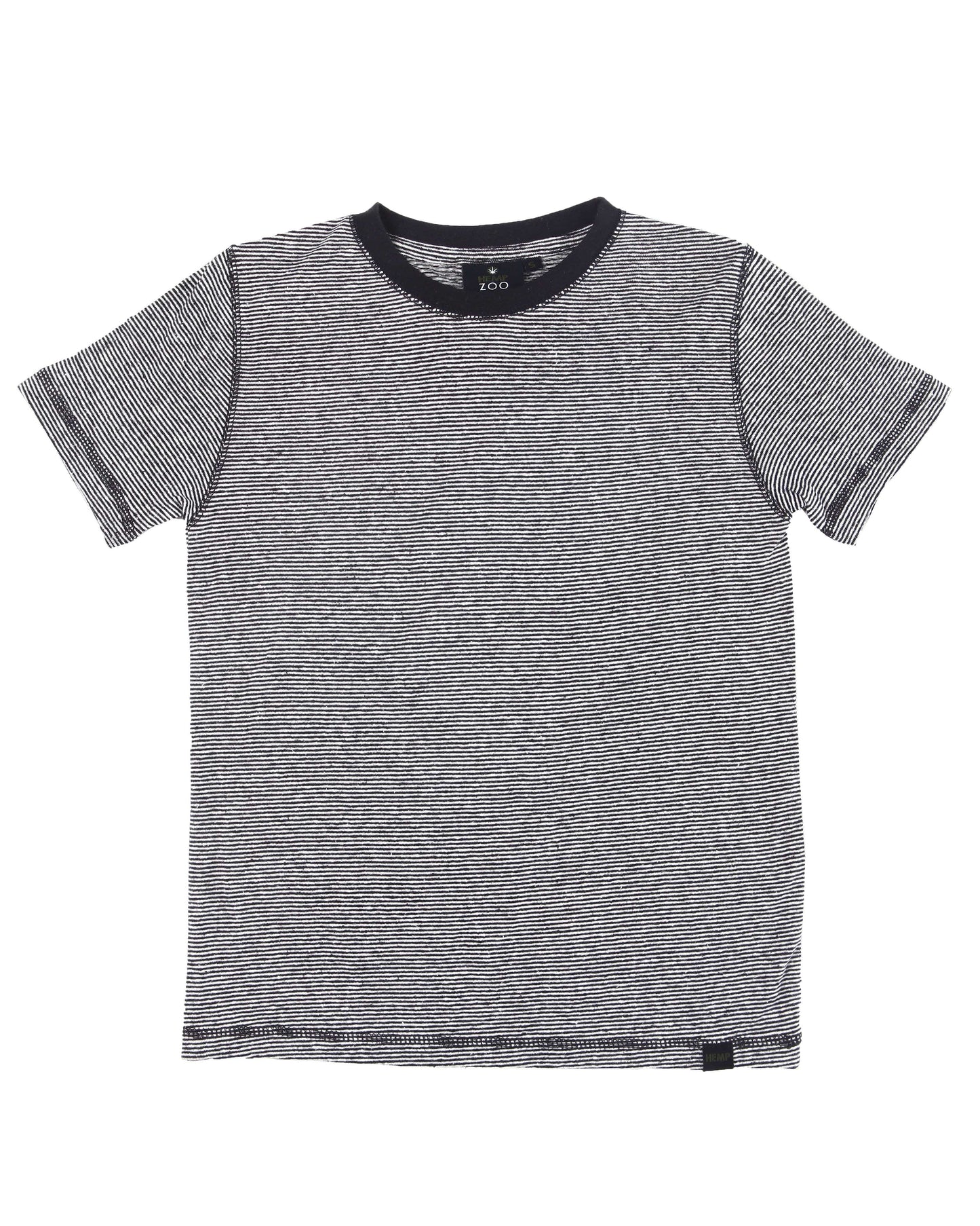 HEMP KIDS MICRO STRIPE T-SHIRT ARMOR 6-12