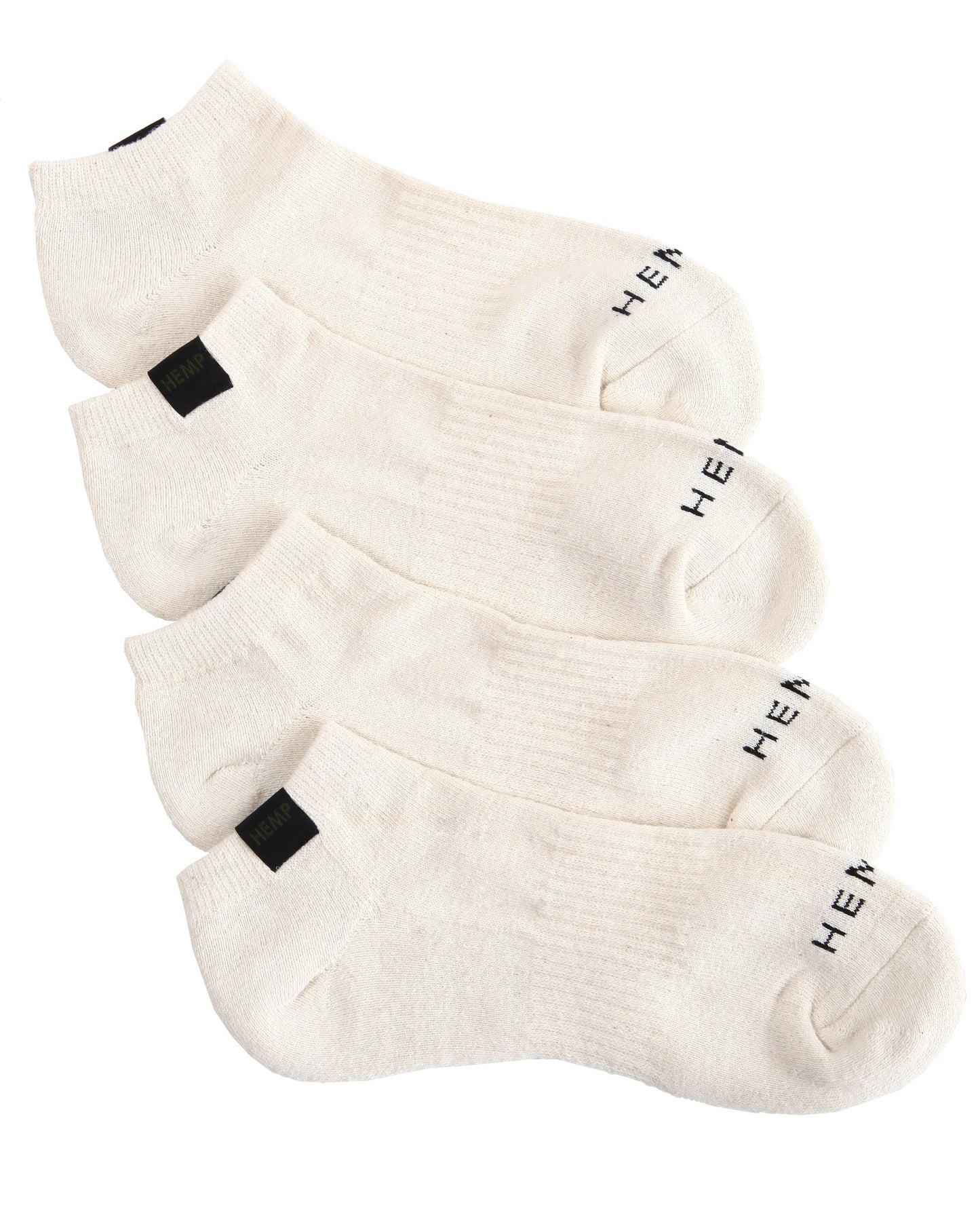 HEMP LABEL ANKLE SOCKS 2 PACK