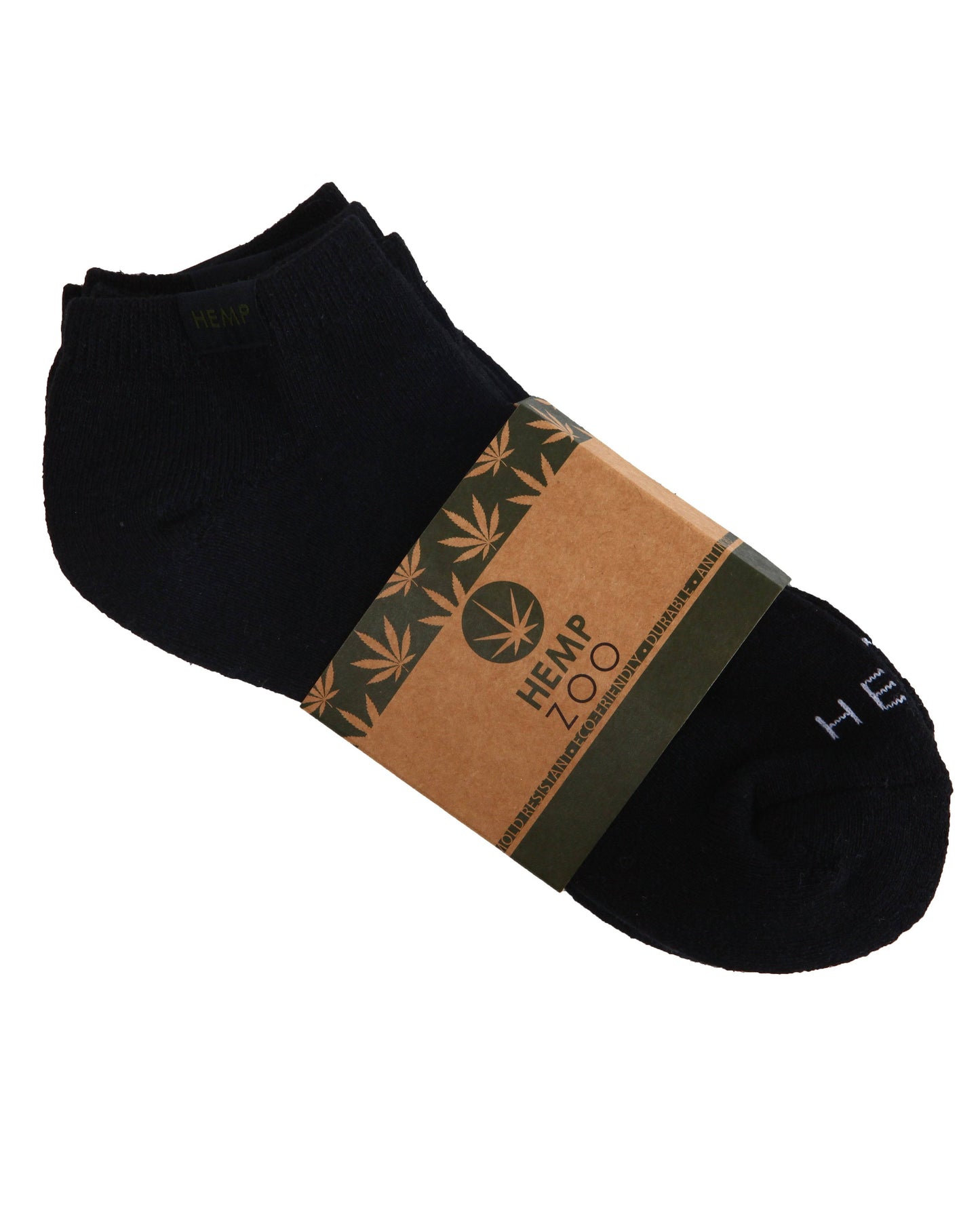 HEMP LABEL ANKLE SOCKS 2 PACK