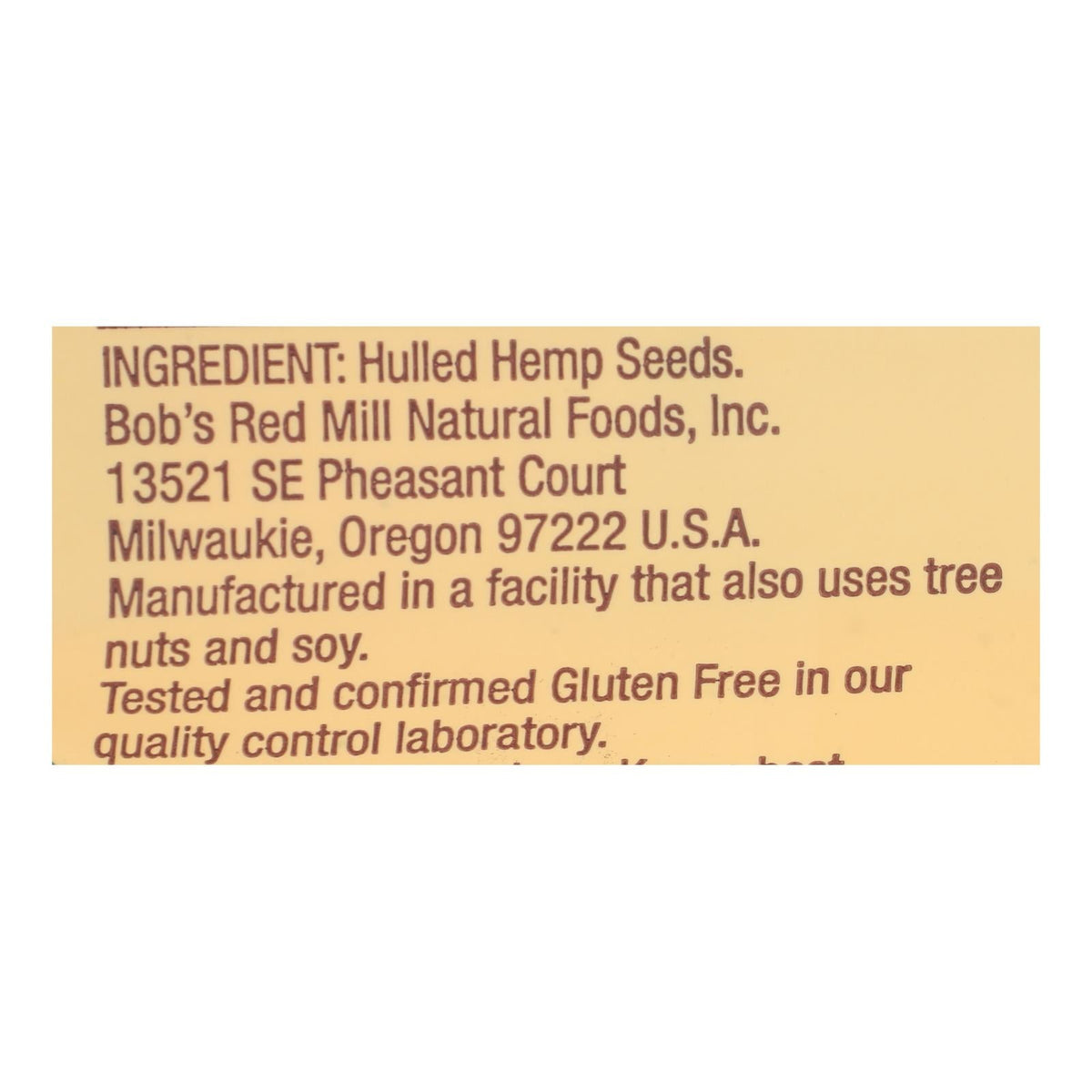 Bob's Red Mill Hulled Hemp Seeds, 8 oz (Case of 5)