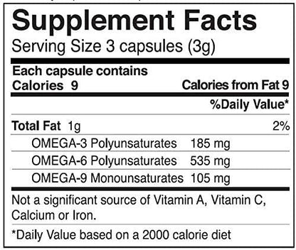 Manitoba Harvest Hemp Oil Softgels, 1000 Mg, 60 Count, Essential Fatty Acids Supplement