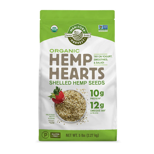 Manitoba Harvest Organic Shelled Hemp Hearts, 5 lb