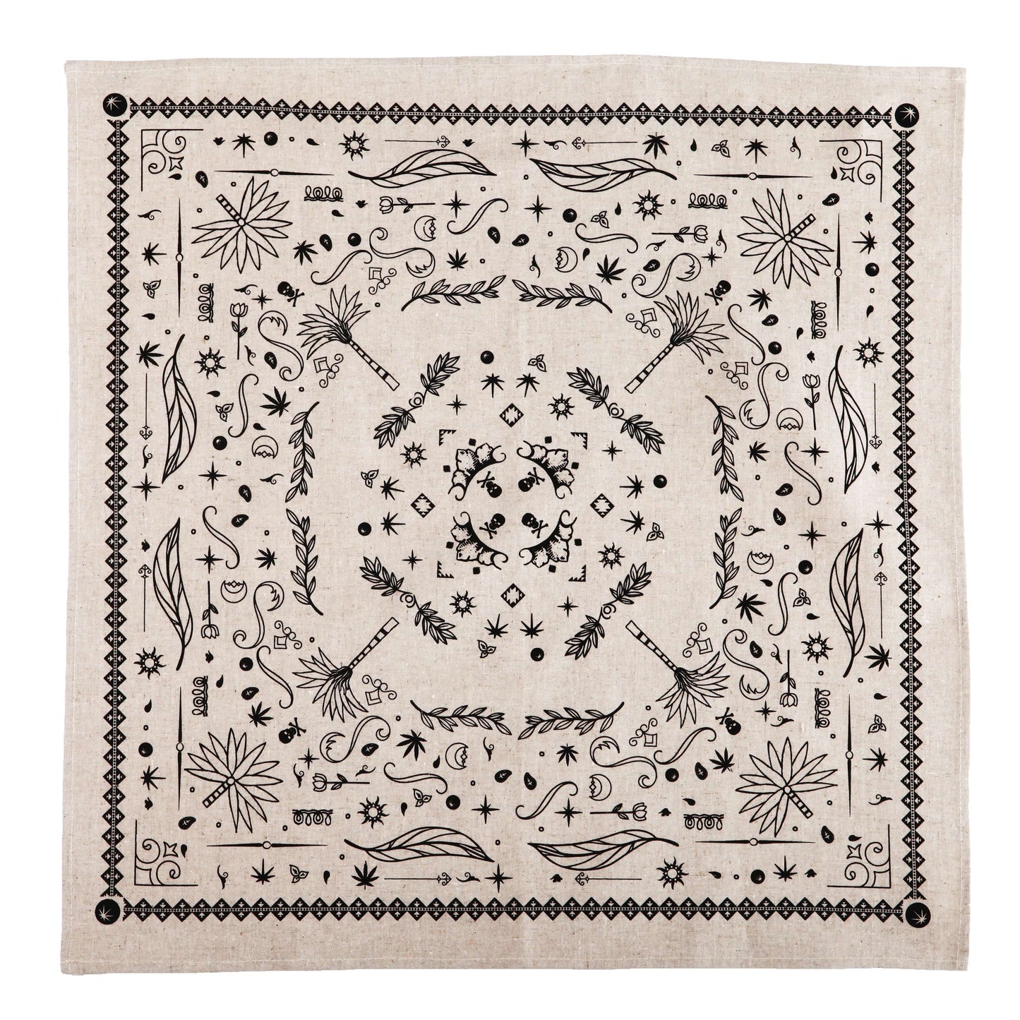 HEMP BANDANA "SPIRIT LEAF"