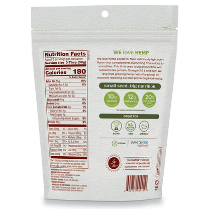 Nutiva Organic Shelled Hempseed, 8 oz, Pack of 6