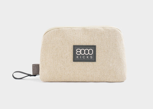 Accessory & Tech Pouch in beige hemp