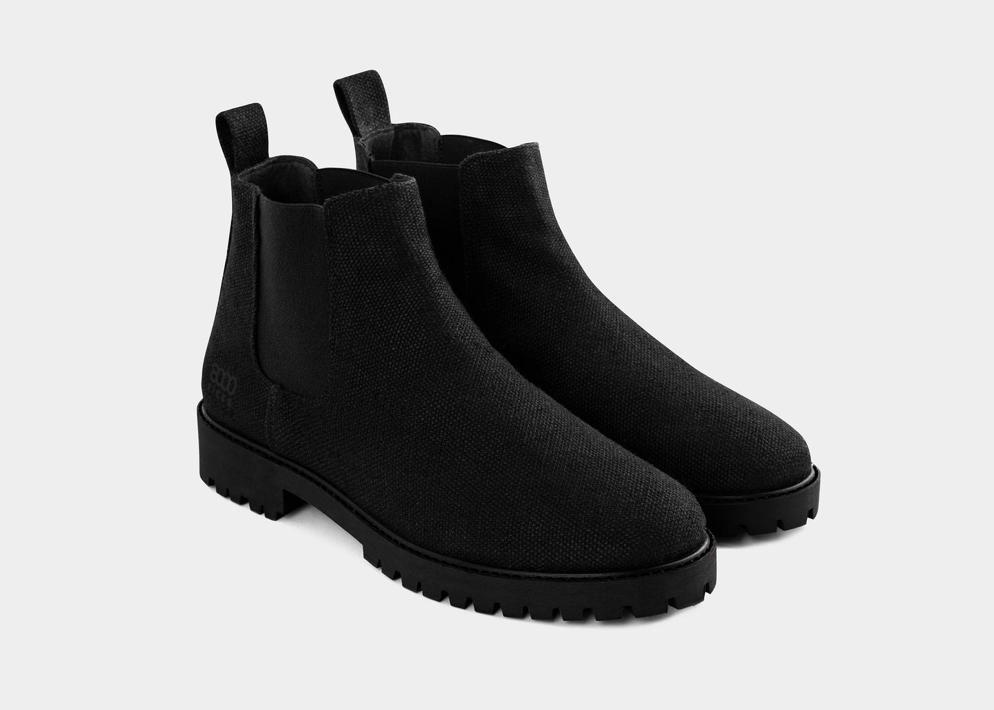 The Crossover Hemp Chelsea for Men in Full Black