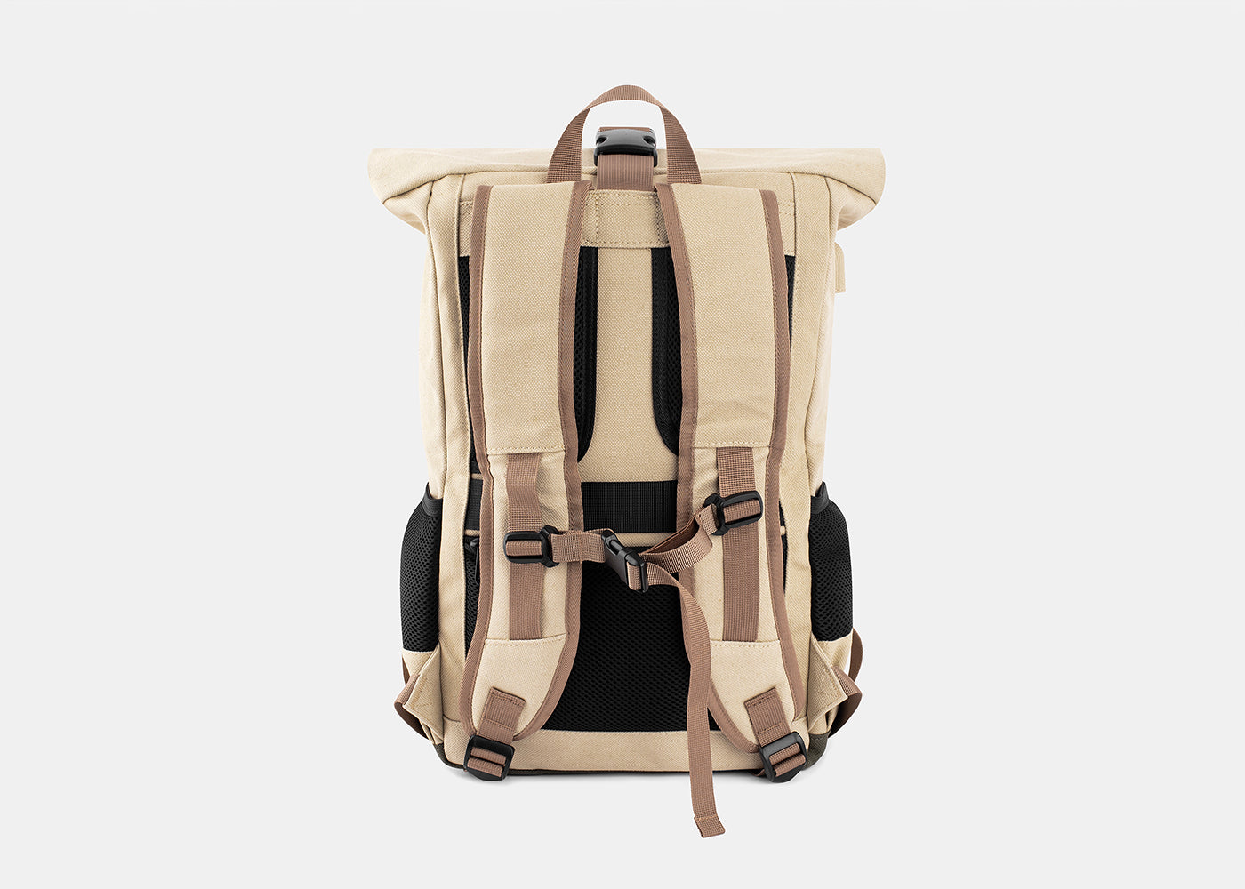 Everyday Backpack in Beige and Red