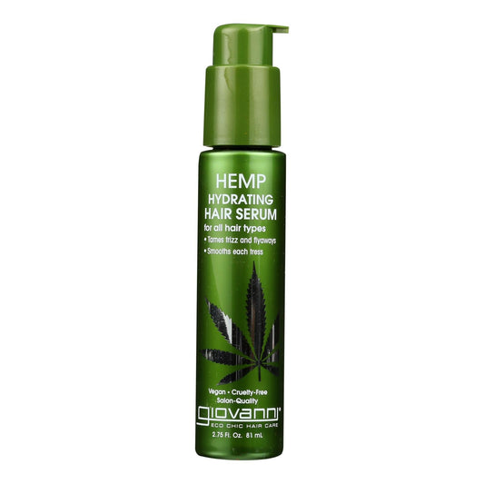 Giovanni Hemp Hair Serum, Hydrating Formula, 2.75 fl oz
