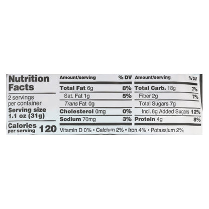 Kate's Real Food Peanut Butter Hemp Protein Fruit & Nut Bars, 2.2 oz, Case of 12