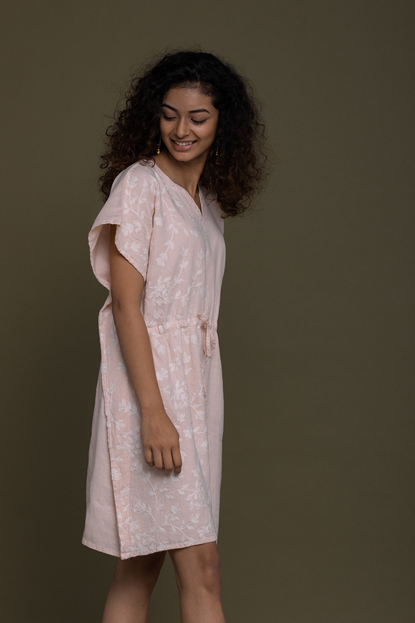 August Breeze Kaftan Pink Dress