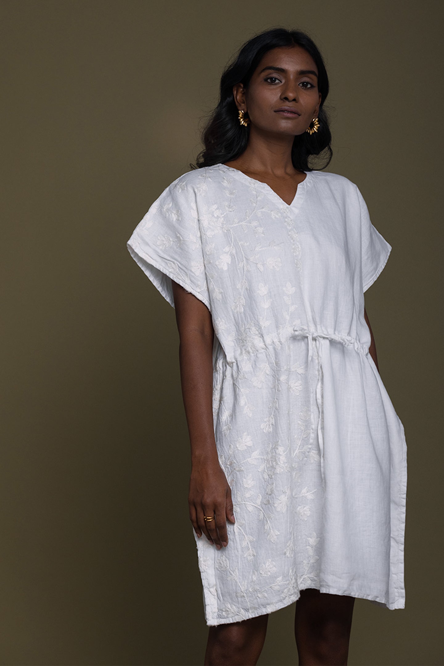 August Breeze Kaftan White Dress