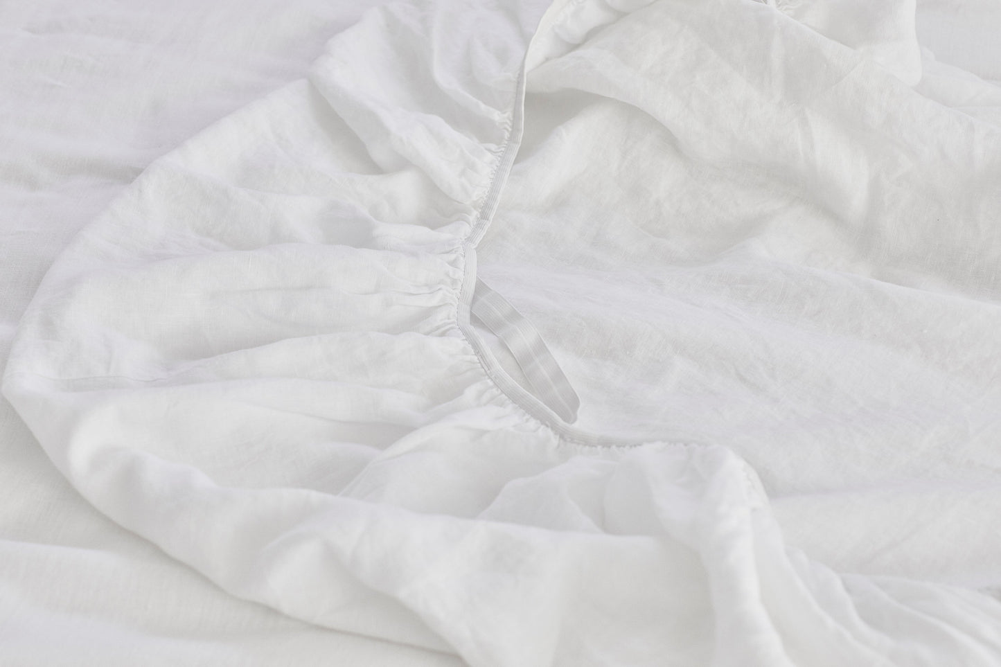 Hemp Fitted Sheet in White