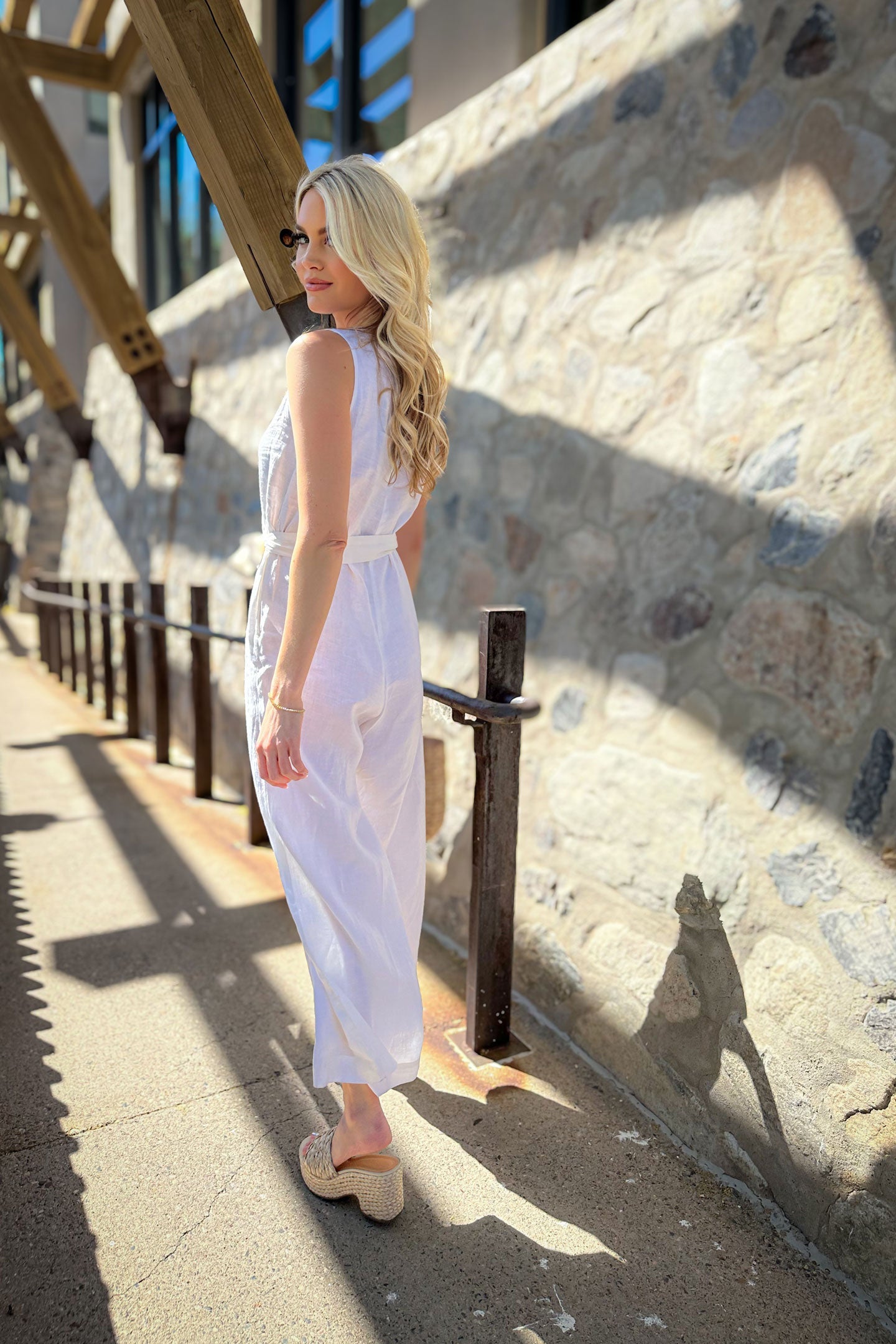 Breakfast in Bed Jumpsuit in Off-white