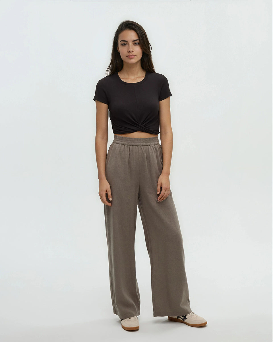 Hemp Kaslo Pant — Clay by Tentree — view 2