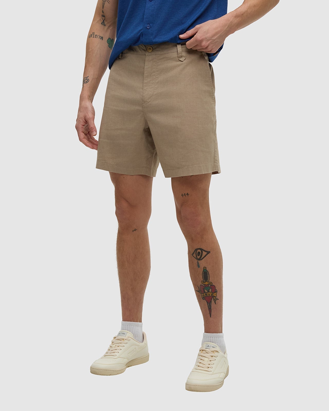 Hemp Latitude 7" Short — Khaki by Tentree